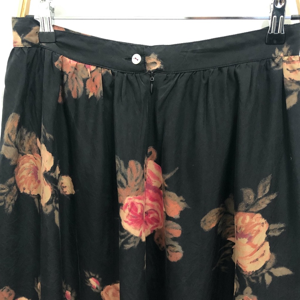 Floral skirt, ankle-length, size S